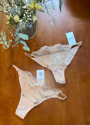 Lot de 2 string Gisela L dentelle, marque: Gisela, état: Neuf avec étiquette, taille: L / 40 / 12, 12,00 €, 13,30 € Protection acheteurs incluse