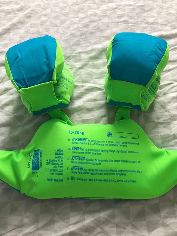 Brassards-Ceinture Piscine Evolutif TISWIM Enfant 15 à 30 kg Bleu