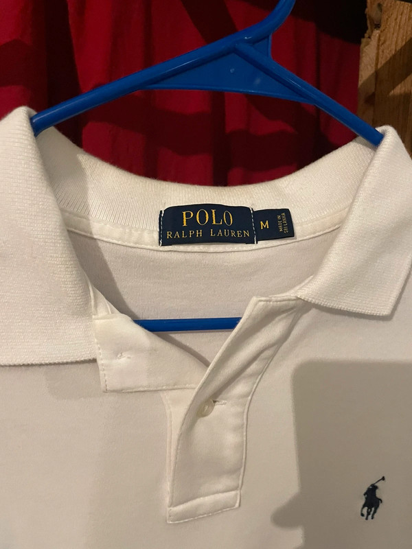 White Polo Ralph Lauren Shirt Size Medium 3