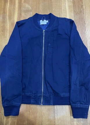 Topman Navy Bomber Jacket – Size L – Lightweight Casual Zip Jacket, brand: Topman, condition: Good, size: L, £3.00, £3.85 includes Buyer Protection