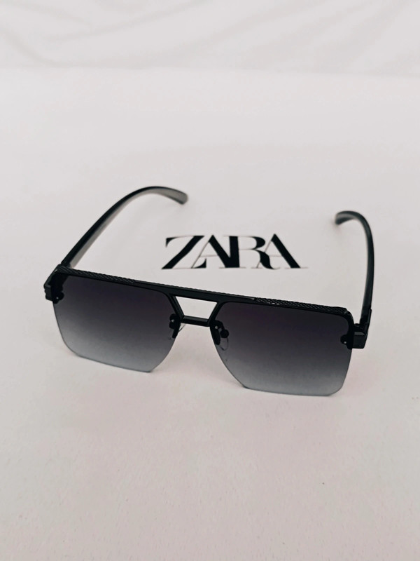 Okulary przeciwsłoneczne męskie z metalową ramką w stylu Casual | Zara Summer Collection One Size | Vinted