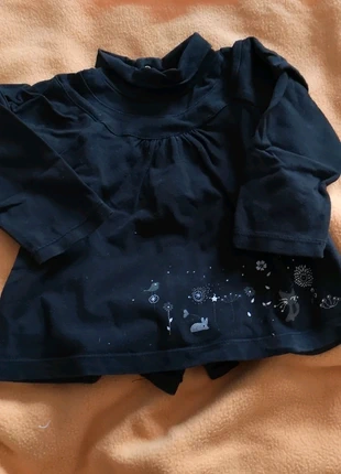 T-shirt manches longues bébé fille 9 mois, marca: Kitchoun, estado: Satisfatório, tamanho: 6-9 meses / 68 cm, €1.00, €1.75 inclui Proteção do Comprador