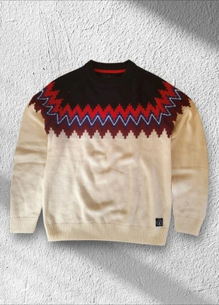 🧶 Pull Angelo Litrico col rond motif nordique M, brand: Angelo Litrico, condition: Very good, size: M, €25.90, €27.90 includes Buyer Protection