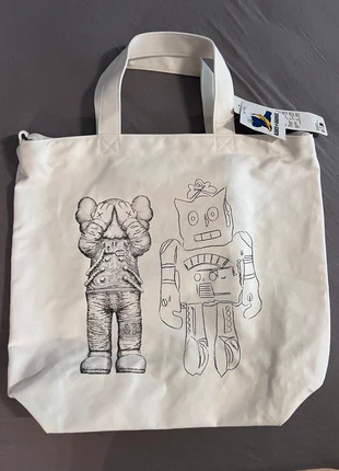 Kaws Andy Warhol Tote Bag Weiß white tasche, marque: Kaws, état: Neuf avec étiquette, 15,00 €, 16,45 € Protection acheteurs incluse