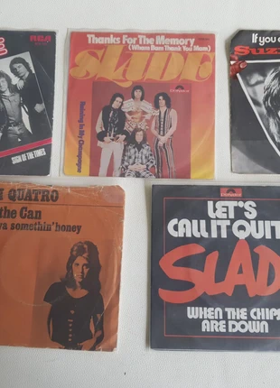 lot of Glamrock vinyl singles - Slade - Suzi Quatro, staat: Veelgebruikt, € 20,00, € 21,70 inclusief Kopersbescherming