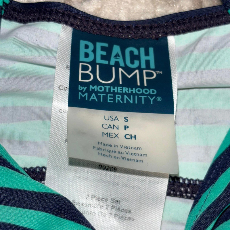 Beach Bump by Motherhood Maternity Small Tankini Top 4