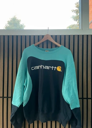 Carhartt Rework Sweater – Lichtblauw/Zwart, marca: Carhartt, estado: Muy bueno, tamaño: L, 36,75 €, 39,29 € Protección al comprador incluida