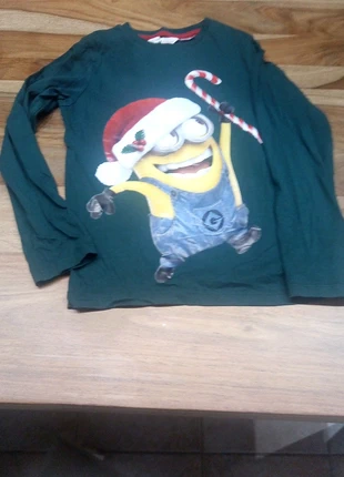 tee shirt manche longue minion, marke: H&M, zustand: Sehr gut, größe: 7 Jahre / 122, 3,00 €, 3,85 € inklusive Vinted-Käuferschutz