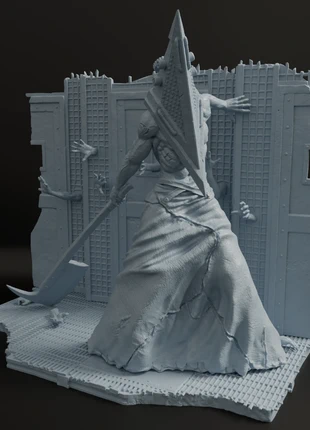 Pyramid Head - Silent Hill - Resin Figure 214mm, marca: nomnom figures, estado: Muy bueno, 55,00 €, 58,45 € Protección al comprador incluida