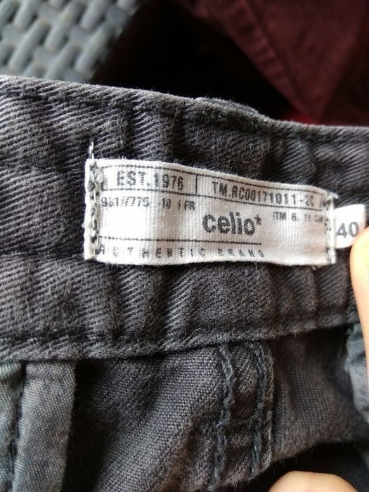 Pantalon cargo gris Celio 4