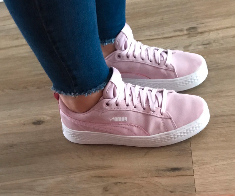 Puma smash top platform rosa