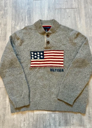 pull 1/4 zip Tommy Hilfiger Flag USA, marque: Tommy Hilfiger, état: Très bon état, taille: XL, 39,95 €, 42,65 € Protection acheteurs incluse