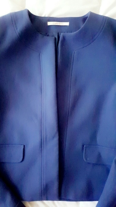 veste bleu classique camaieu 4