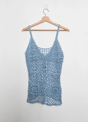 Crochet cami top | Débardeur en crochet, marque: Vintage, état: Très bon état, taille: M / 38 / 10, 10,00 €, 11,20 € Protection acheteurs (Pro) incluse