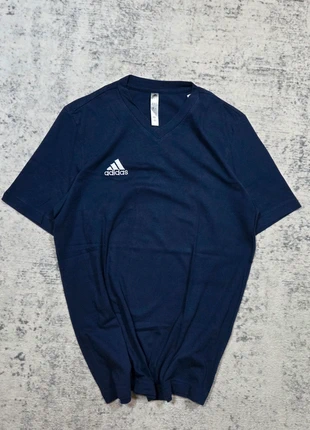 👕 T-shirt Adidas bleu marine col V S homme coton logo brodé 2022, brand: adidas, condition: Very good, size: S, €14.99, €16.44 includes Buyer Protection Pro
