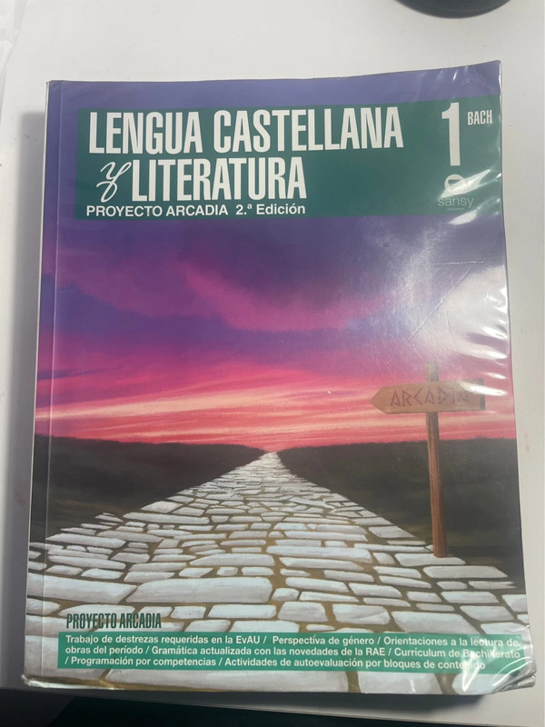 Libro lengua proyecto arcadia 1ºBachillerato