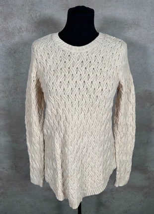 Pull Maille Torsadée Cable Knit Vintage Jeanne Pierre ivoire relief texturé taille M, brand: Vintage Dressing, condition: Very good, size: M / 38 / 10, €15.00, €16.45 includes Buyer Protection Pro