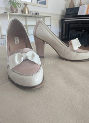Dune 7.5 heels cream and beige, brand: Dune, condition: Very good, size: 7.5, £6.00, £7.00 includes Buyer Protection