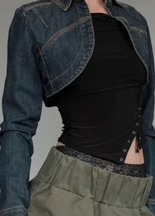 Boléro en jean court – style Y2K / grunge chic, marque: glowx, état: Très bon état, taille: M / 38 / 10, 26,90 €, 28,95 € Protection acheteurs incluse