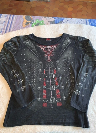 Magnifique t-shirt manches longues gothique femme taille L, marca: Spiral Direct, estado: Muito bom, tamanho: L / 40 / 12, €6.75, €7.79 inclui Proteção do Comprador
