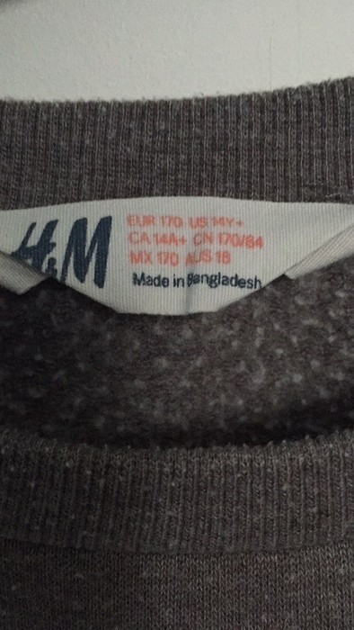 Sweat-shirt gris H&M 4