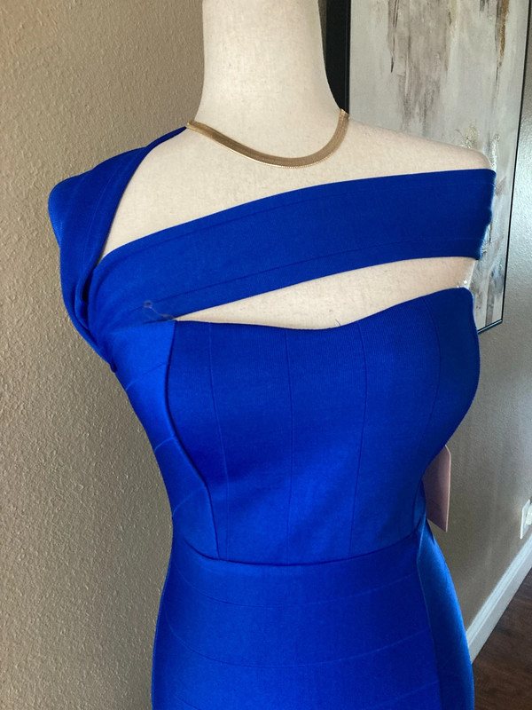 Royal blue bandage dress 3