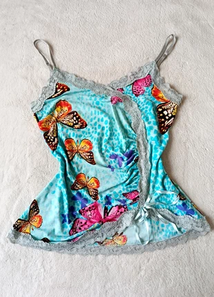 Top Vintage Y2K fairycore féerique fleuri butterfly papillon Mermaid dentelle, marca: Top Vintage, estado: Muito bom, tamanho: S / 36 / 8, €27.00, €29.05 inclui Proteção do Comprador
