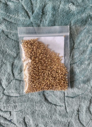 Gold tiny small beads, état: Neuf sans étiquette, 1,50 €, 2,28 € Protection acheteurs incluse