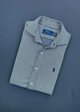 Chemise Homme à motifs Noir et Blanc logo brodé bleu marine Ralph Lauren taille XS, brand: Ralph Lauren, condition: Very good, size: XS, €55.00, €58.45 includes Buyer Protection Pro
