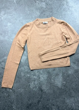 Pull Stradivarius – femme taille S – beige nude – coupe courte – bon état, merk: Stradivarius, staat: Goed, maat: S / 36 / 8, € 3,90, € 4,80 inclusief Kopersbescherming