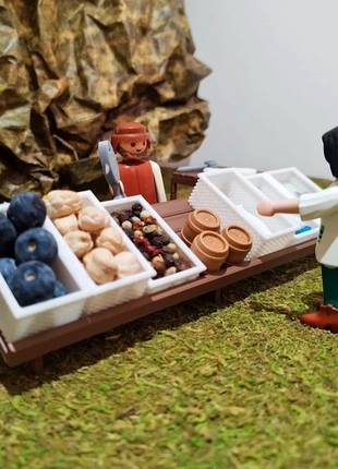 Pescaderia Playmobil. Carnicería Playmobil. Frutería Playmobil. 6 cajas y cubo incluidos, marca: Playmobil, estado: Novo sem etiquetas, tamanho: XXL, €7.00, €8.05 inclui Proteção do Comprador