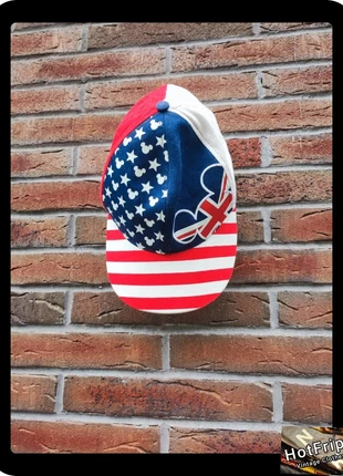 Casquette Mickey USA / Casquette vintage Disneyland land logo brodé Bleu/Blanc/ Rouge, merk: Disneyland Paris, staat: Heel goed, maat: Universele maat, € 20,00, € 21,70 inclusief Kopersbescherming Pro