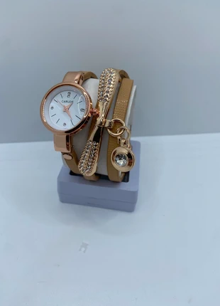 Stylish Rose Gold Watch with Bracelet – Battery Included, brand: Carude, condition: New without tags, size: One size, £5.00, £5.95 includes Buyer Protection Pro