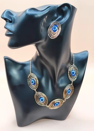 Parure de bijoux hip-hop en métal, style européen et américain épuré -25-, marke: LOOK, zustand: Sehr gut, 12,00 €, 13,30 € inklusive Vinted-Käuferschutz