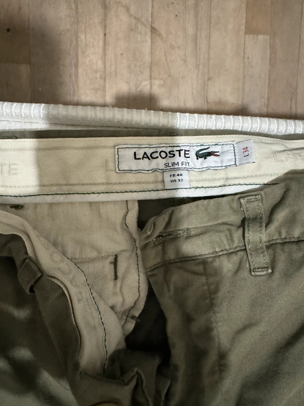 Pantalon Chino Lacoste Kakie 4