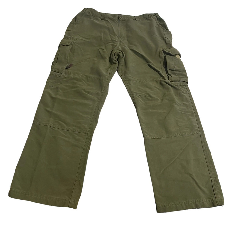 Railriders Cargo Pants Men 38x32 Green Baggy Outdoors Workwear Casual Streetwear 1