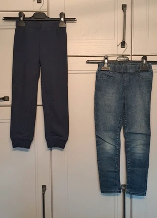 Lot jeans legging + training 4-5 ans, brand: H&M, condizioni: Buone, taglia: 5 anni / 110 cm, €1.50, €2.28 include la Protezione acquisti
