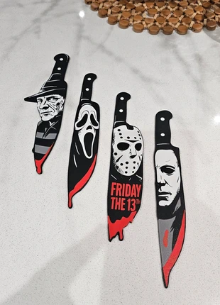 Custom Horror Icons Inspired Bloody Knife Wall Art Collection Set 1, brand: horror icons, condition: Very good, £16.25, £17.76 includes Buyer Protection