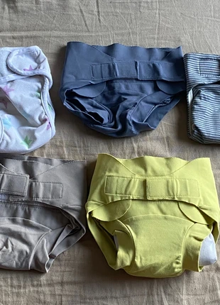 Lot 5 couches lavables + inserts, brand: Hamac, condizioni: Nuovo con cartellino, taglia: 2–5 kg, €40.00, €42.70 include la Protezione acquisti