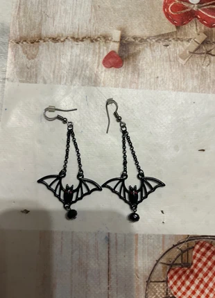Boucles d’oreilles faites à la main Chauve souris, brand: Fait Main, condizioni: Nuovo senza cartellino, €1.50, €2.28 include la Protezione acquisti