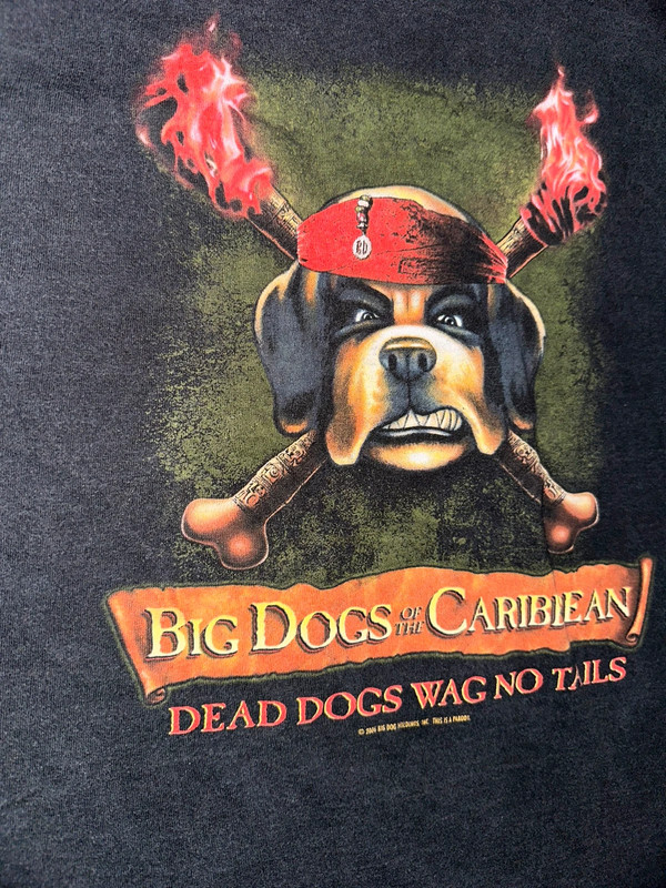 Vintage big dogs of the Caribbean t-shirt 3