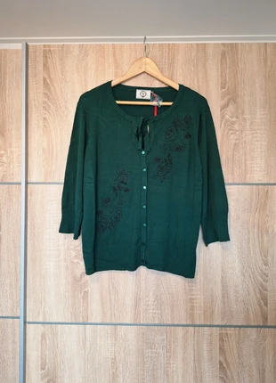 "Floral fine" cardigan - Banned - Maat 4XL 48, merk: Dancing Days by BANNED, staat: Nieuw met prijskaartje, maat: 4XL / 48 / 20, € 22,50, € 24,33 inclusief Kopersbescherming Pro