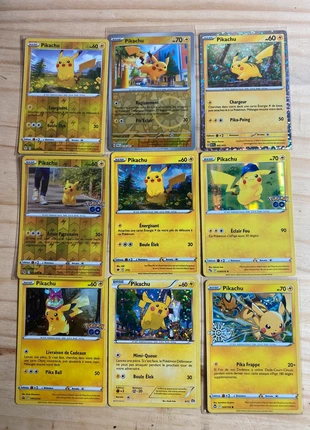 Lot de 9 cartes Pokémon pikachu riverse et holo, marque: Pokémon, état: Bon état, 35,00 €, 37,45 € Protection acheteurs incluse