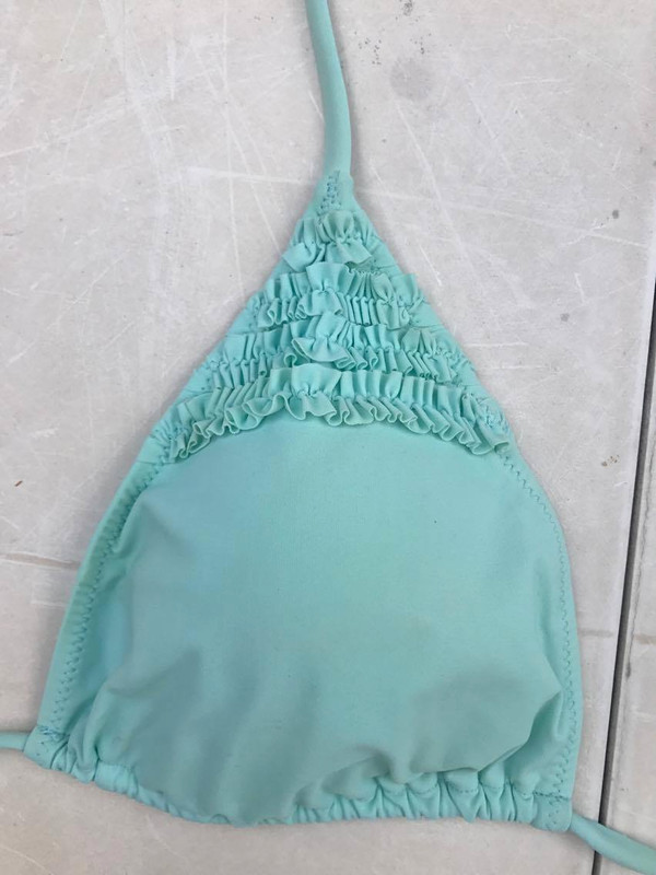 Haut de bikini bleu turquoise Etam 3