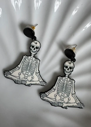 Skeleton Yoga Dangle Earrings, condition: New without tags, £5.50, £6.48 includes Buyer Protection Pro