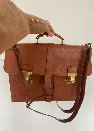 Vintage Leder Aktentasche Umhängetasche, marke: Vintage Dressing, zustand: Sehr gut, 70,00 €, 73,70 € inklusive Vinted-Käuferschutz