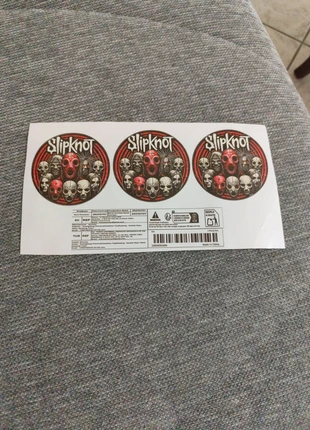 3 Slipknot Sticker, brand: Slipknot, condizioni: Nuovo senza cartellino, €1.00, €1.75 include la Protezione acquisti