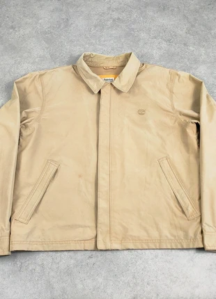 Blouson Veste Harrington Homme Timberland | Beige Logo Brodé Beige | L, merk: Timberland, staat: Goed, maat: L, € 24,00, € 25,90 inclusief Kopersbescherming