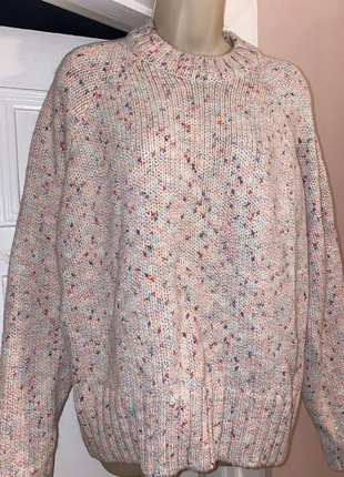 M&S fleck pink cream and multi colour knit jumper 14-16, brand: Marks & Spencer, condition: New without tags, size: M / UK 12-14, £15.00, £16.45 includes Buyer Protection