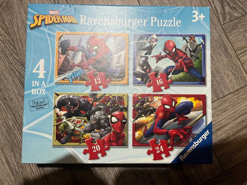 Ravensburger Marvel Spiderman 4 in Box (12, 16, 20, 24 Piece